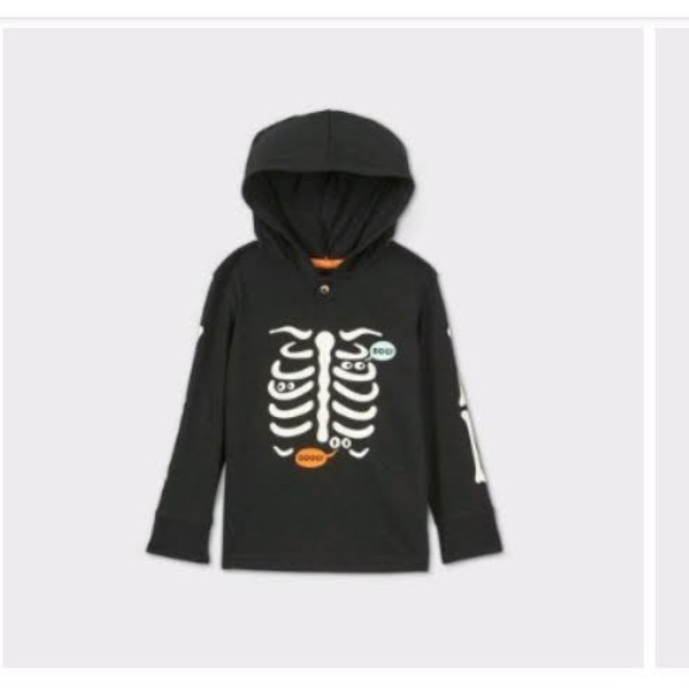 Toddler Boys' Halloween 'Boo' Hooded T-Shirt